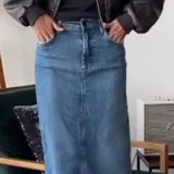 Джинсовая юбка, брюки, серая юбка Zara 1