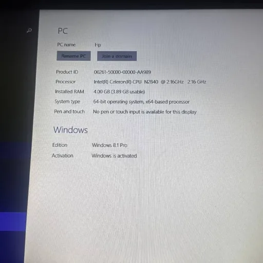 HP ноутбук
