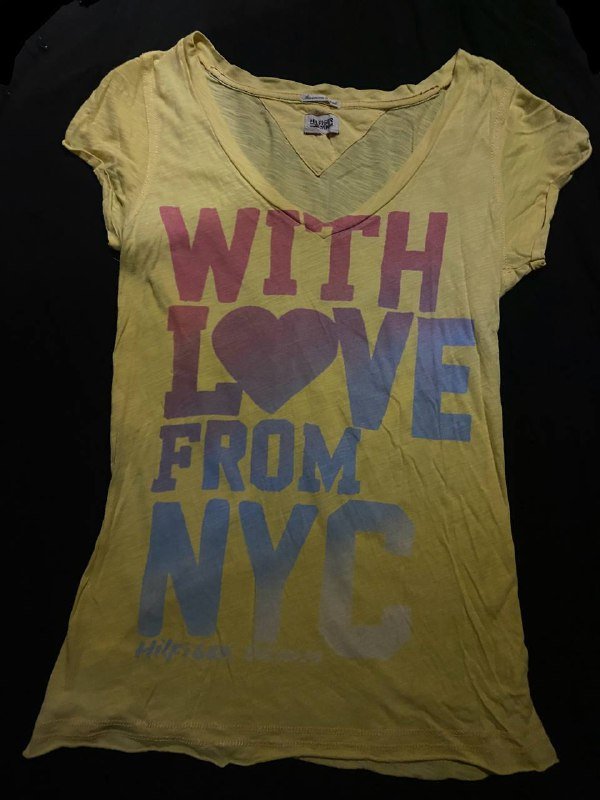 Tommy Hilfiger желтая футболка размер S