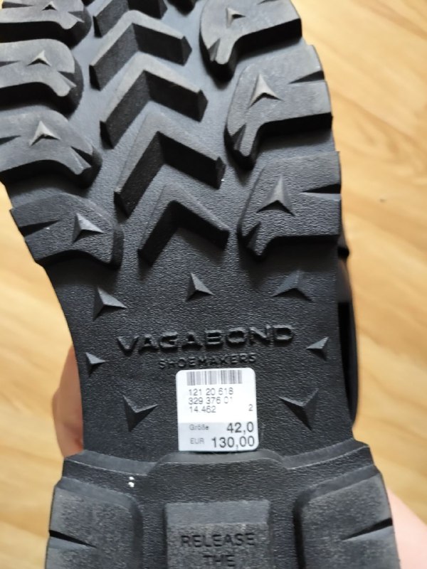 Кожаные лоферы Vagabond 42 размер