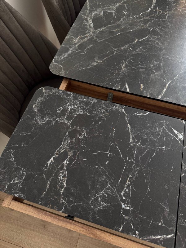 Обеденный раздвижной стол с 6 стульями 6