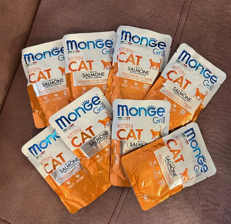 Жидкий корм Monge Kitten, 8 штук