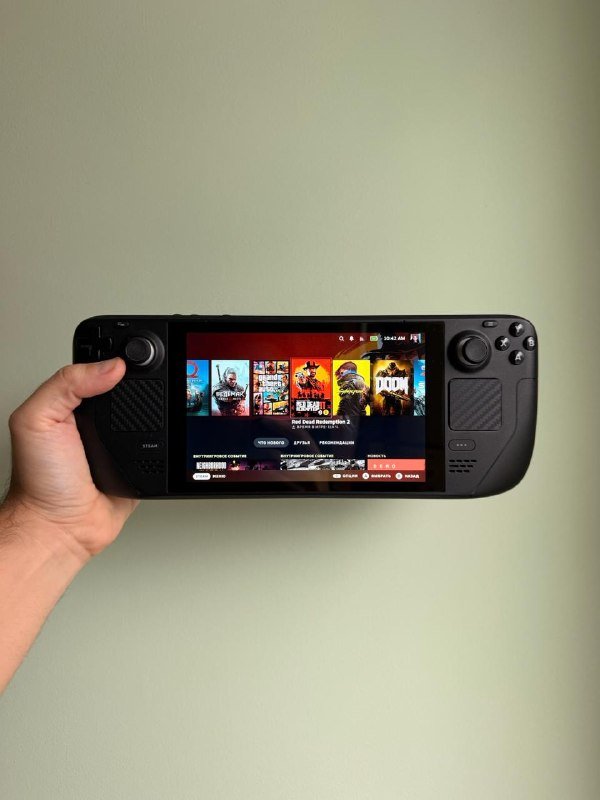 SteamDeck LCD 64Gb, SD Card 512, чехол, зарядка