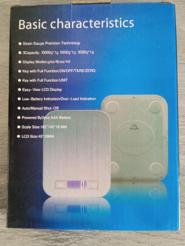 Кухонные весы с батарейками 2