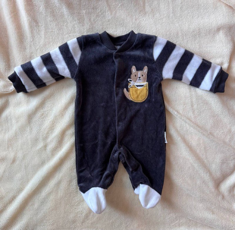 Велюровый костюм для детей 0-3 месяца