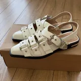 Балетки Steve Madden, черные и белые 8