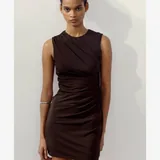 Мини-платье Zara с драпировкой, размер XS 4
