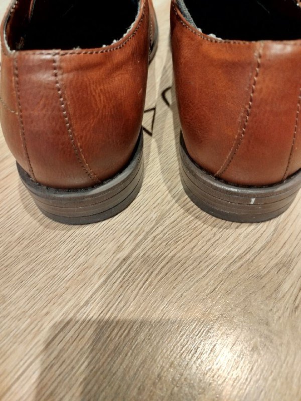 Коричневые кожаные туфли мужские размер 43 5