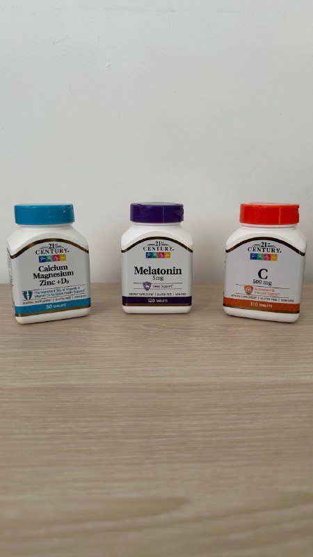 Мелатонин, Кальций Магний Цинк с витамином D3, Витамин C