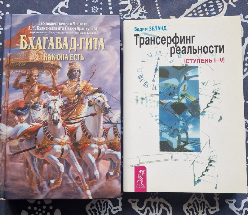 Книга Бхагавад-гита, книга Трансерфинг реальности