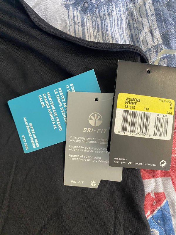 Nike топ спортивный двухслойный размер M 5