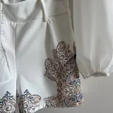Женский комплект блуза и шорты 2