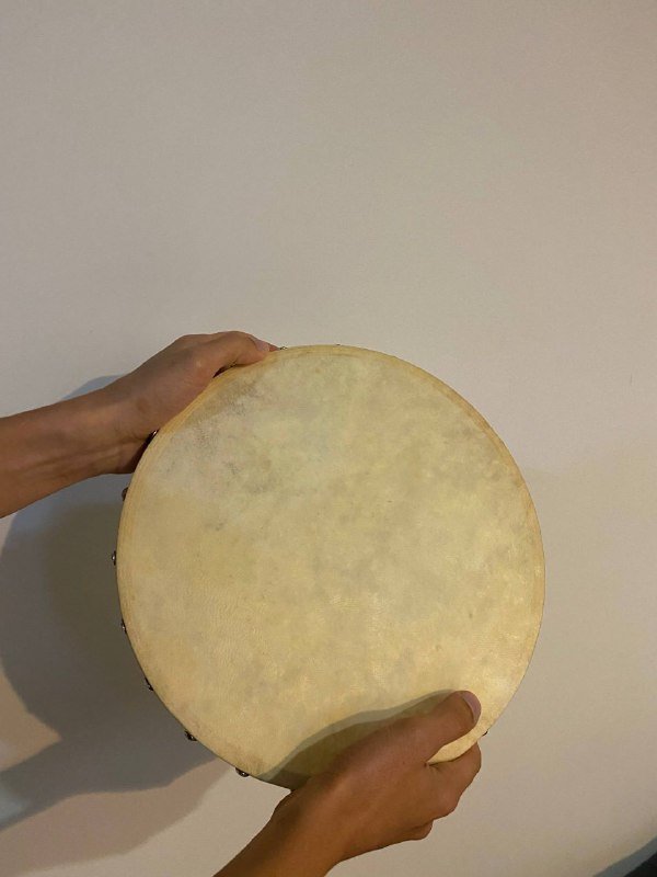 Бубен из натуральной козьей кожи