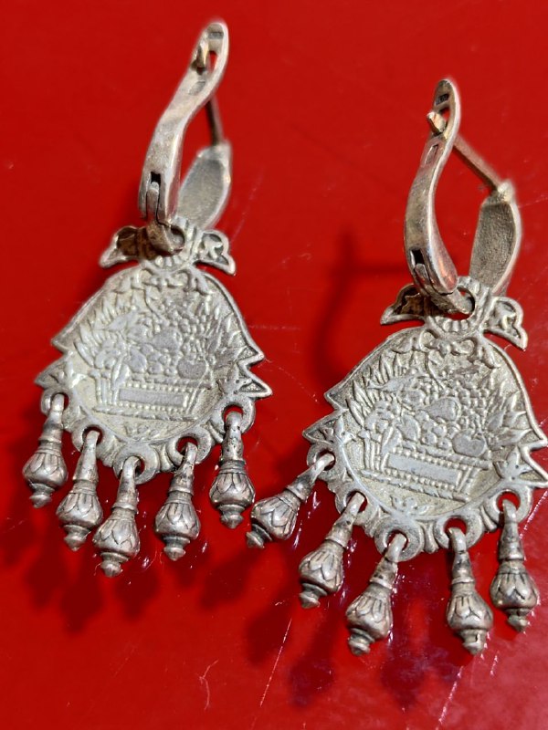 Винтажные серьги из серебра 925 2
