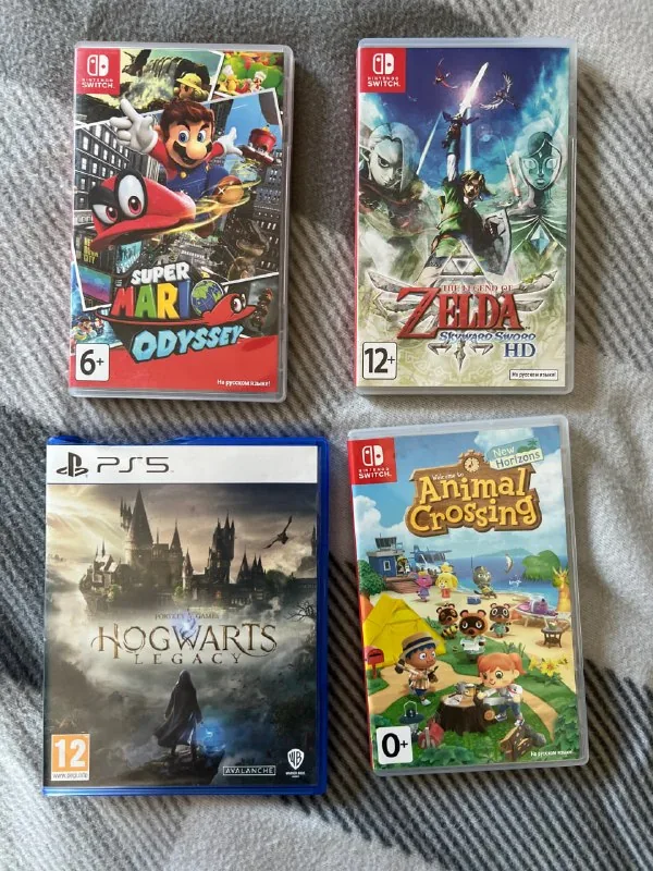 Игры Nintendo Switch, PS5, игровые диски