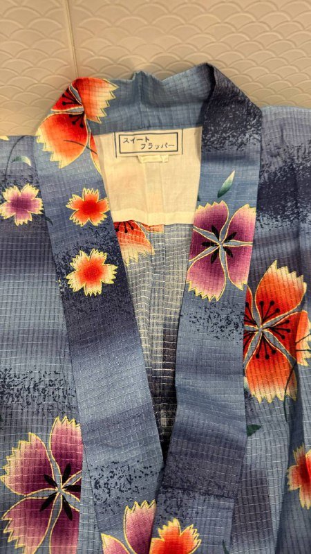 Кимоно юбка на запахе и кофта из Японии 4