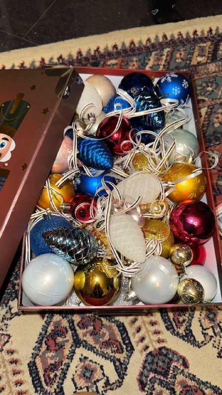 Новогодние игрушки шарики, ободочки, резиновые игрушки