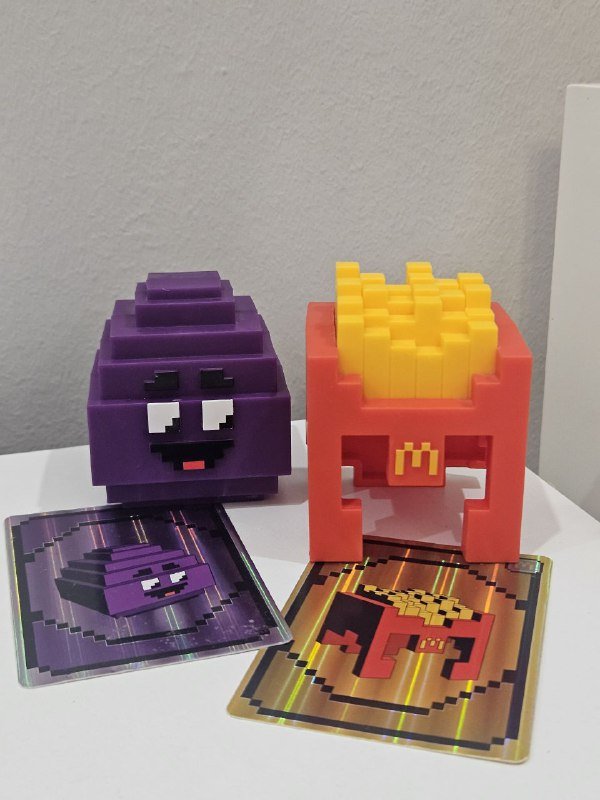 Фигурки McDonalds x Minecraft, Hello Kitty и Ninja Turtles