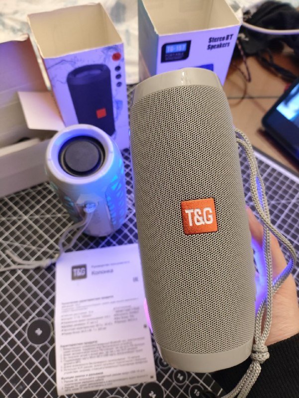 Две колонки TG аналог JBL с динамической подсветкой 5