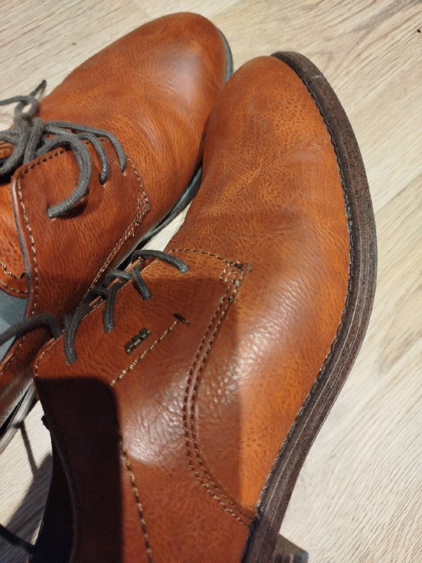 Коричневые кожаные туфли мужские размер 43 3