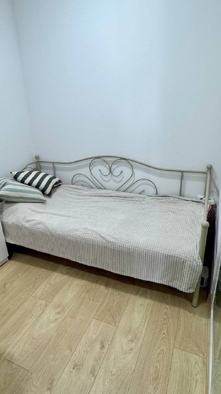Кровать Jysk RINGE 90x200 слоновая кость сталь 2