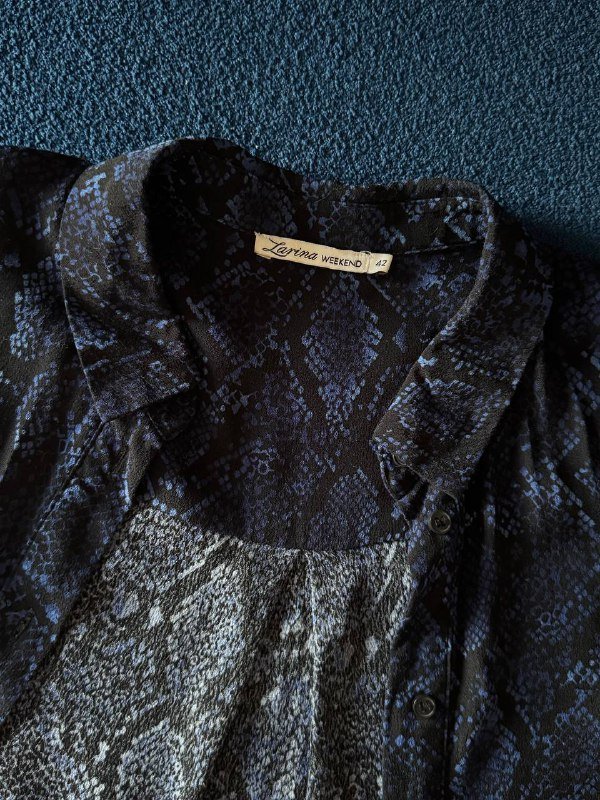 Блузка со змеиным принтом размер S 3