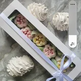 Одноразовые коробки для капкейков, макарун и зефира 4
