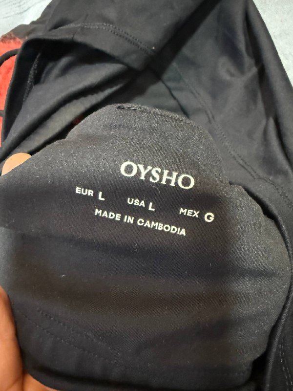 Топик Oysho женский черный спортивный 3