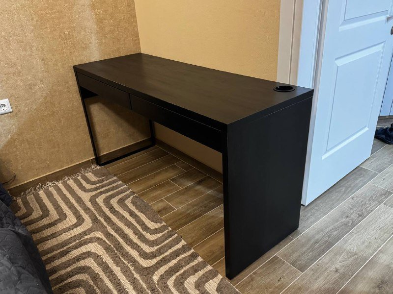 Письменный стол с ящиками IKEA MICKE черный