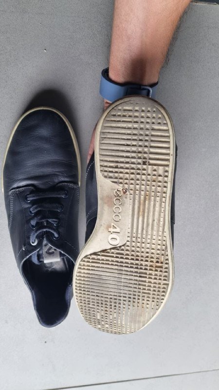 Ecco мужские кожаные кеды размер 40 3