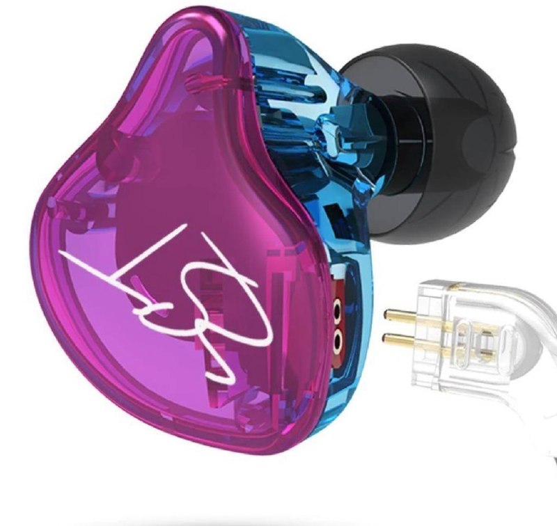 Мониторные гибридные наушники KZ ZST pro цветные 2