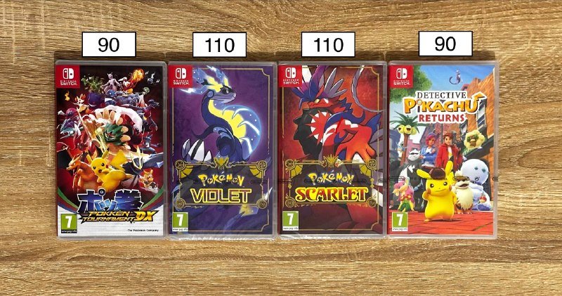 Pokemon Violet, Scarlet, Detective Pikachu Returns, Shining Pearl, Let's Go Eevee игры для Nintendo Switch