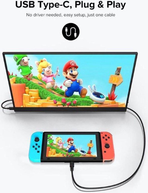 Портативный монитор 16.1 дюйма с аксессуарами 4