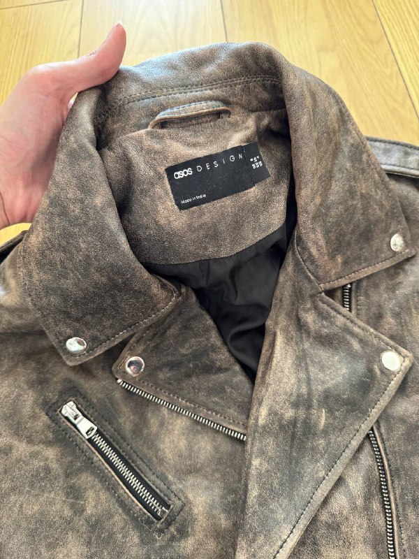 Куртка ASOS из натуральной кожи женская 3
