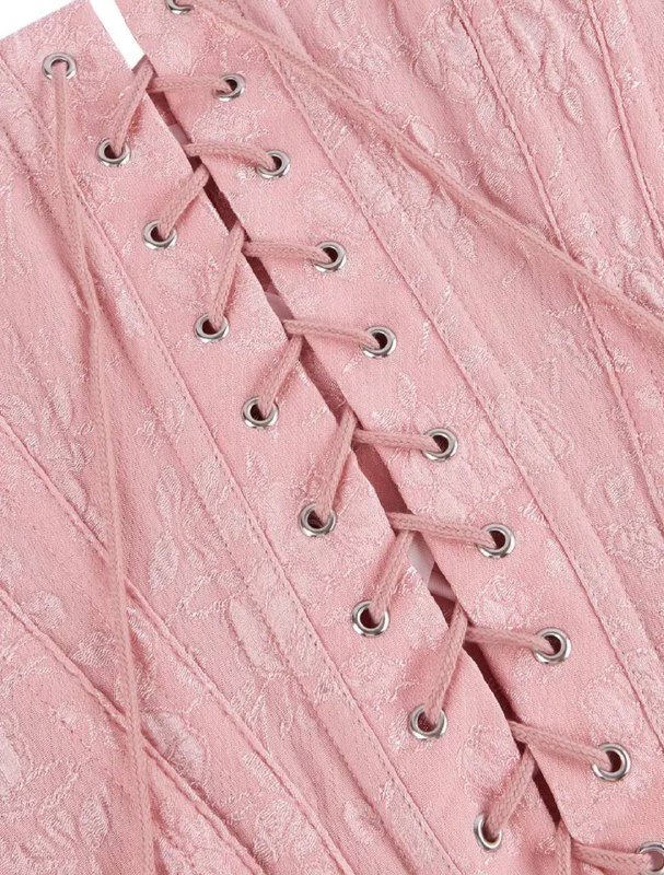 Корсет розовый размер S 3