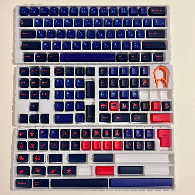 Клавиши для механической клавиатуры GMK Laser PBT Cherry набор 4