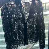 Чёрный кружевной топ Zara 2