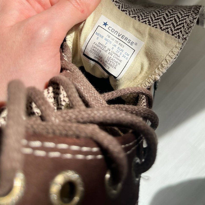 Высокие кеды Converse из замши коричневые 6