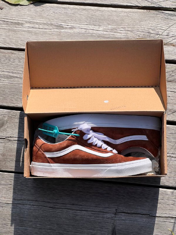 Кроссовки Vans Old Skool коричневые кожаные замшевые 7