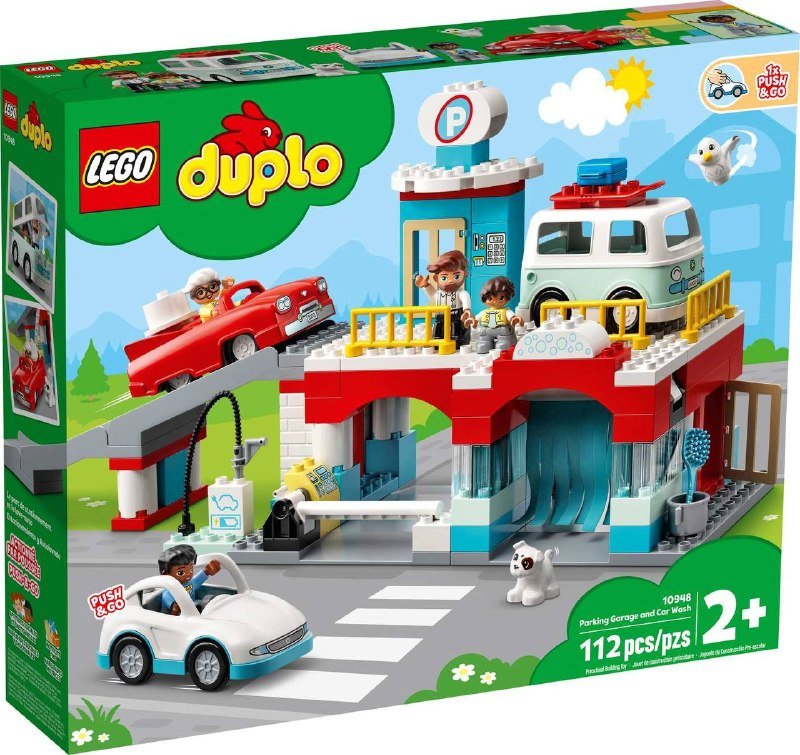 LEGO DUPLO парк аттракционов, парковка и автомойка, поезд, Peppa Pig Birthday House, LEGO DUPLO наборы 3
