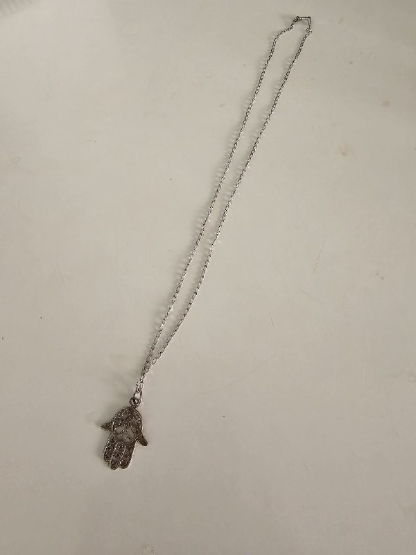 Pendant Fatima's Hand with Chain 925 Silver 3