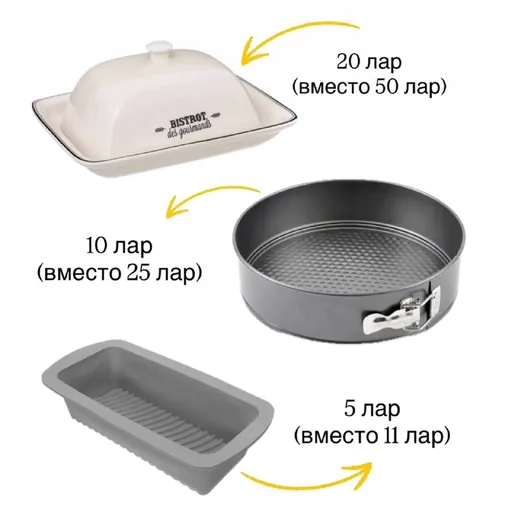 Кухонная посуда и формы для выпечки
