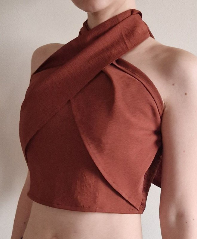 Топ женский Temu коричневый размер S