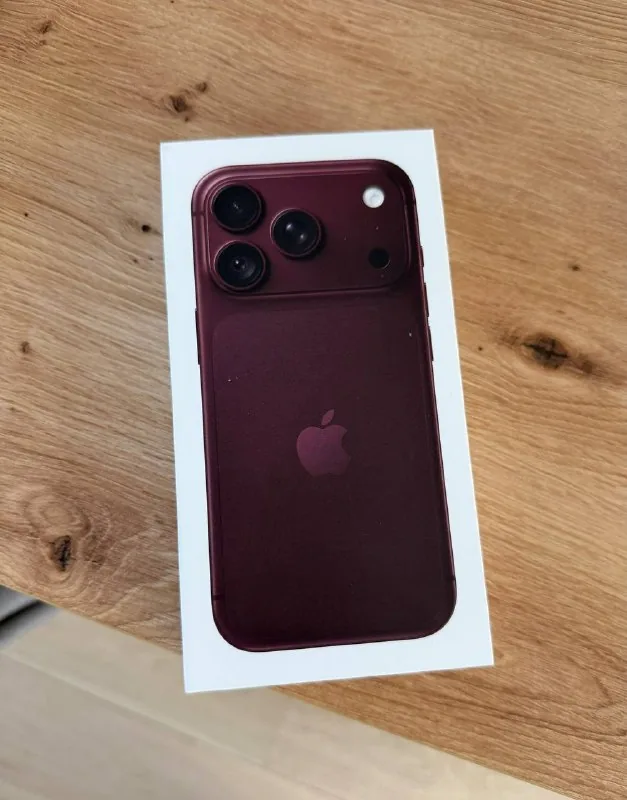 Нераспакованный iPhone 18 Pro, бордовый, 256 ГБ
