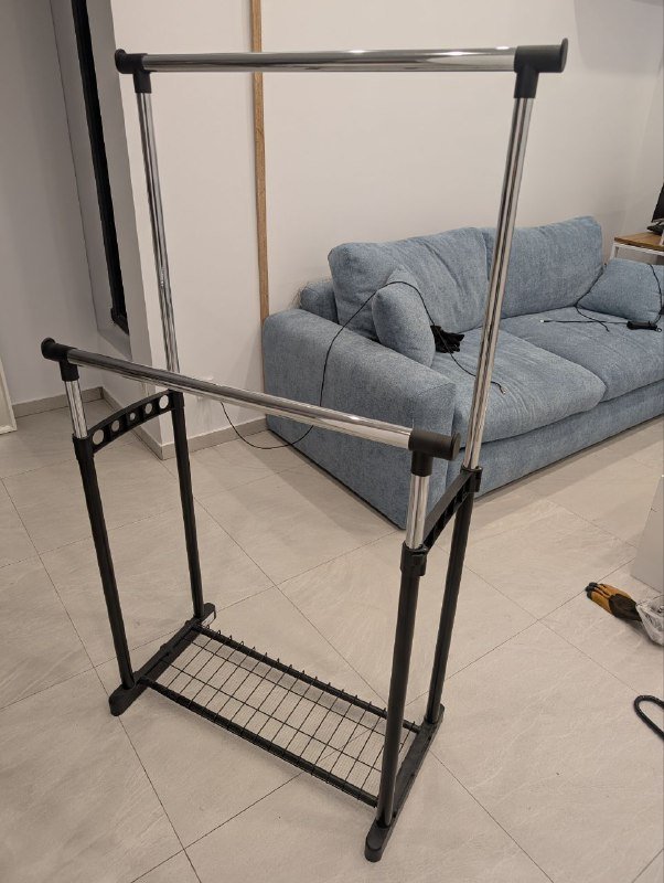 Двойной рейл для одежды