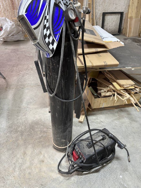 Сварочный полуавтомат, баллон, маска