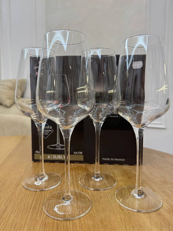Французские бокалы 4 шт по 350 мл