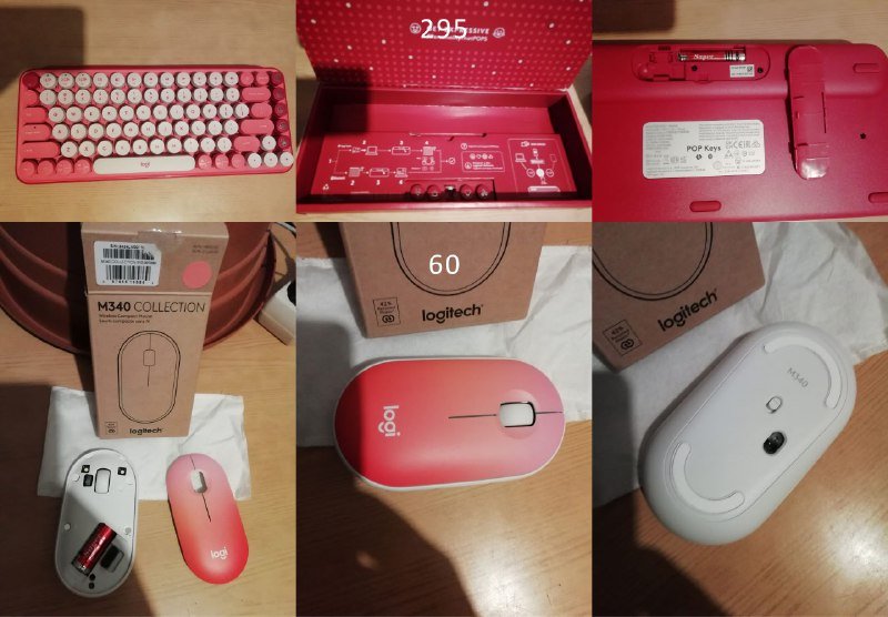 Клавиатура Logitech POP Keys, Компьютерная мышь Logitech M340