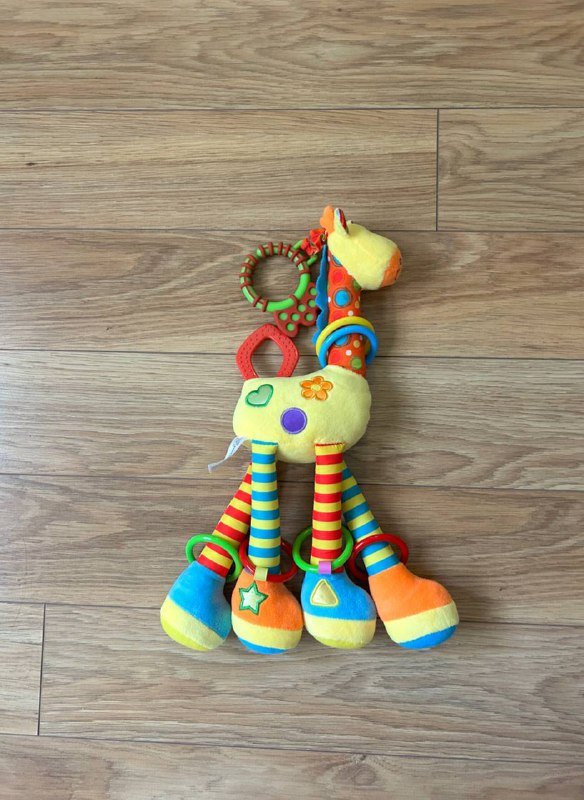 Яркий жираф грызунок пищалка погремушки шуршалки