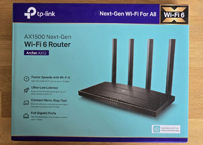 Wi-Fi 6 роутер TP-Link Archer AX12 AX1500